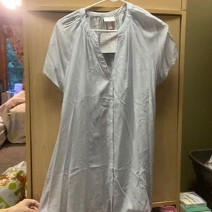 Isabell maternity light blue and white tunic